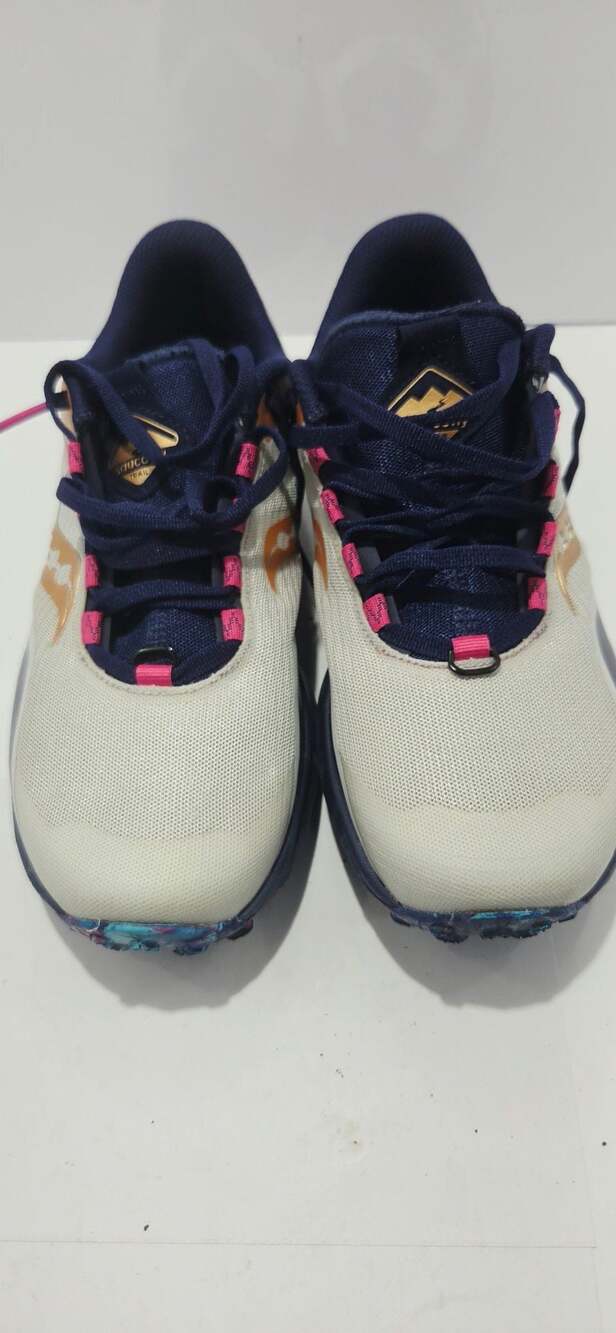 Saucony Raptor TR Women's Trail Running Shoes Size 8.5 White Navy Pink
